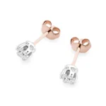 Cercei Aur 14k Cu Diamante 0,20 ct - imagine 3