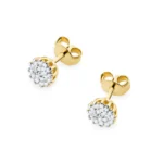 Cercei Aur Galben Cu Diamante 0.19 ct - imagine 4