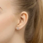 Cercei Aur Galben Cu Diamante 0.19 ct - imagine 3