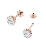 Cercei Aur Galben Cu Diamante 0.19 ct - imagine 2