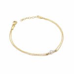BRATARA AUR 14 K CU DIAMANTE 0