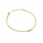 BRATARA AUR CU DIAMANTE 0