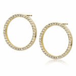 CERCEI AUR 585 CU DIAMANTE 0