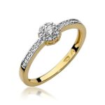 Inel Aur 585 Cu Diamante 0,09 ct