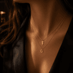 Lantisor Aur 14k Initiala Copil - imagine 2
