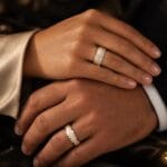 Verighete Argint 925 Placate Cu Rodiu Si Aur Galben - imagine 2