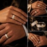 Verighete Argint 925 Placate Cu Rodiu Si Aur Galben - imagine 5