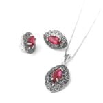 Set Argint 925 Cu Marcasite