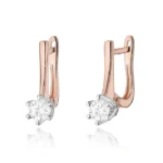 Cercei Aur 14k Cu Diamante 0,60 Kt - imagine 2