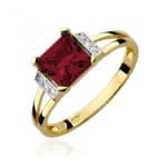 Inel Aur 14k cu Garnet 1.30 ct