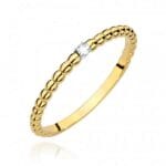 Inel Aur 585 Cu Diamante 0,02 ct
