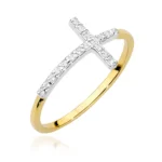 Inel Aur 585 Cu Diamante 0,09