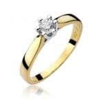Inel Aur 585 Cu Diamante 0,25 ct
