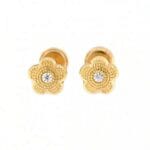 Cercei Aur 14 k Fetite Floare
