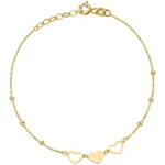 Bratara Aur 585 Cu Bile Si Inimioare