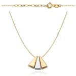 Lantisor Aur Galben 14k Cu Pandantive