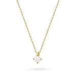 Colier Cu Pandantiv Aur 14 K si Diamant 0,15