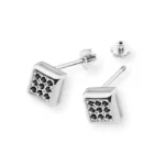 Cercei Aur Galben Cu Diamante 0.09 ct - imagine 3